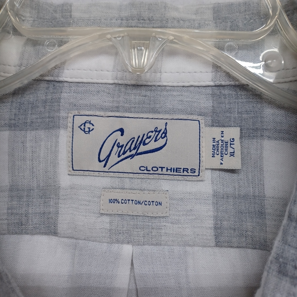 Grayers Long Sleeve Button Up Check Plaid Shirt M… - image 8